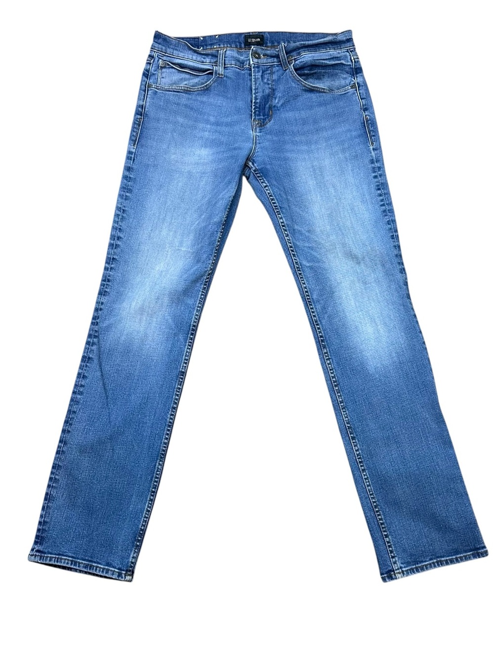 Hudson Jeans Men's Byron Straight Blue Denim Jeans Size 34 X 32